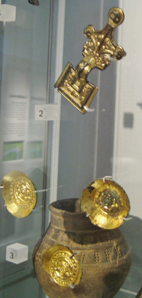 Saxon, Anglo-Saxon, Post-Roman, early Medieval, Saxon Brooch, Saxon shield boss, Museum of London